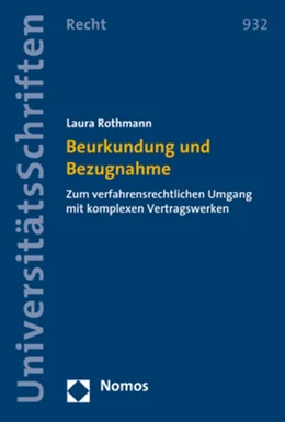 Abbildung von Rothmann | Beurkundung und Bezugnahme | 1. Auflage | 2018 | 932 | beck-shop.de