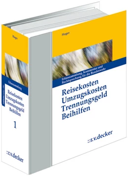 Abbildung von Hoger | Reisekosten - Umzugskosten - Trennungsgeld - Beihilfen - ohne Aktualisierungsservice | 1. Auflage | 2024 | beck-shop.de