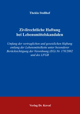 Abbildung von Stollhof | Zivilrechtliche Haftung bei Lebensmittelskandalen | 1. Auflage | 2018 | 50 | beck-shop.de