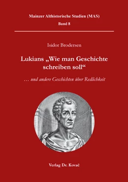 Abbildung von Brodersen | Lukians „Wie man Geschichte schreiben soll“ | 1. Auflage | 2018 | 8 | beck-shop.de