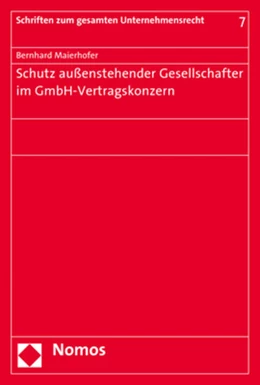 Abbildung von Maierhofer | Schutz außenstehender Gesellschafter im GmbH-Vertragskonzern | 1. Auflage | 2018 | beck-shop.de