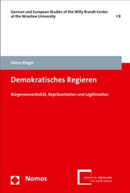 Abbildung von Kleger | Demokratisches Regieren | 1. Auflage | 2018 | 9 | beck-shop.de