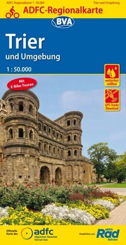 Abbildung von ADFC-Regionalkarte Trier und Umgebung mit Tagestouren-Vorschlägen, 1:50.000 | 6. Auflage | 2018 | beck-shop.de
