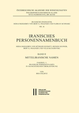 Abbildung von Colditz | Iranisches Personennamenbuch / Iranische Personennamen in Manichäischer Überlieferung | 1. Auflage | 2018 | 16 | beck-shop.de