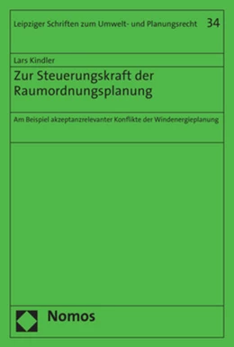 Abbildung von Kindler | Zur Steuerungskraft der Raumordnungsplanung | 1. Auflage | 2018 | 34 | beck-shop.de