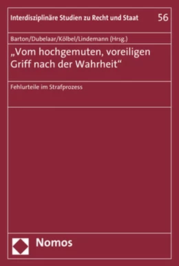 Abbildung von Barton / Dubelaar | 'Vom hochgemuten, voreiligen Griff nach der Wahrheit' | 1. Auflage | 2018 | 56 | beck-shop.de