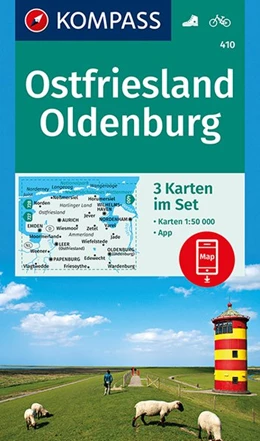 Abbildung von Kompass-Karten Gmbh | Ostfriesland, Oldenburg 1 : 50 000 | 1. Auflage | 2018 | beck-shop.de