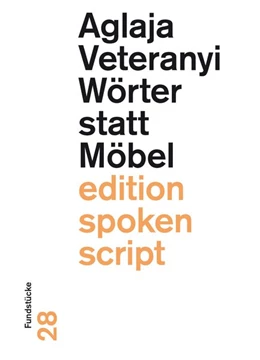 Abbildung von Veteranyi | Wörter statt Möbel | 1. Auflage | 2018 | beck-shop.de