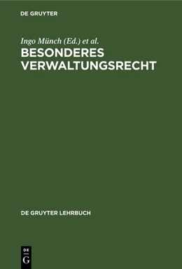 Abbildung von Münch / Badura | Besonderes Verwaltungsrecht | 5. Auflage | 1979 | beck-shop.de