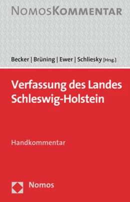 Abbildung von Becker / Brüning | Verfassung des Landes Schleswig-Holstein | 1. Auflage | 2021 | beck-shop.de