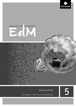 Abbildung von Elemente der Mathematik 5. Lösungen Arbeitsheft. Sekundarstufe 1. Berlin / Brandenburg | 1. Auflage | 2016 | beck-shop.de