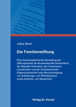 Abbildung von Beck | Die Familienstiftung | 1. Auflage | 2018 | 63 | beck-shop.de