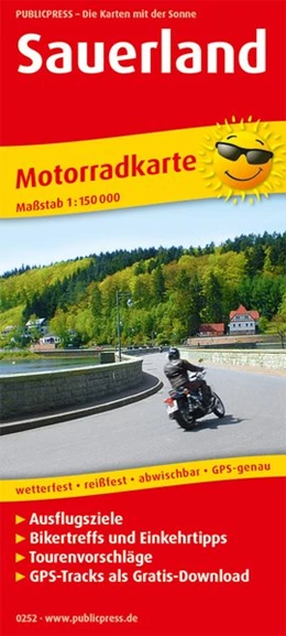Abbildung von Motorradkarte Sauerland 1:150 000 | 6. Auflage | 2018 | beck-shop.de