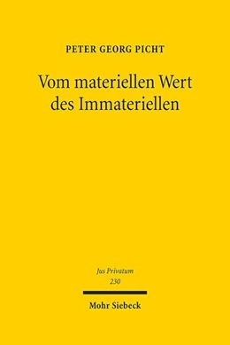 Abbildung von Picht | Vom materiellen Wert des Immateriellen | 1. Auflage | 2018 | beck-shop.de
