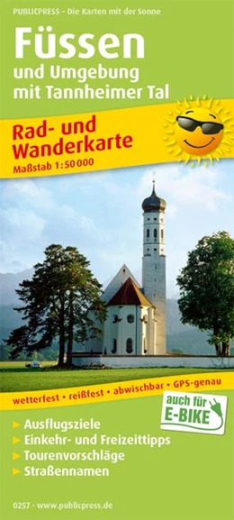 Abbildung von Füssen und Umgebung mit Tannheimer Tal 1:50 000 | 6. Auflage | 2018 | beck-shop.de