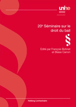 Abbildung von Bohnet / Carron | 20e séminaire sur le droit du bail | 1. Auflage | 2018 | beck-shop.de