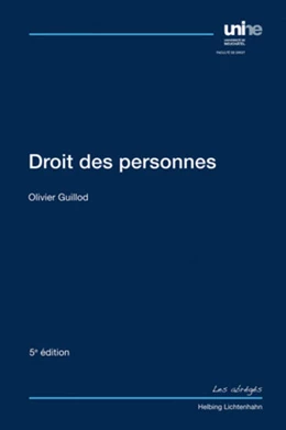 Abbildung von Guillod | Droit des personnes | 5. Auflage | 2018 | beck-shop.de