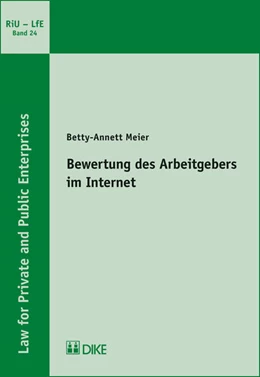 Abbildung von Meier | Bewertung des Arbeitgebers im Internet | 1. Auflage | 2018 | Band 24 | beck-shop.de