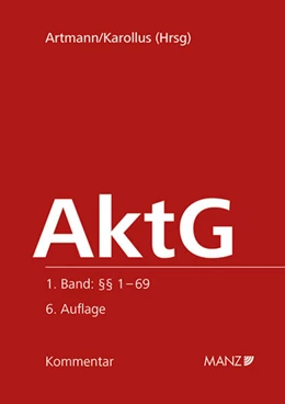 Abbildung von Artmann / Karollus | Aktiengesetz | 6. Auflage | 2018 | beck-shop.de