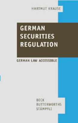 Abbildung von Krause | German Securities Regulation | 1. Auflage | 2001 | beck-shop.de