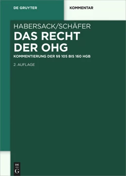 Abbildung von Habersack / Schäfer | Das Recht der OHG | 2. Auflage | 2019 | beck-shop.de