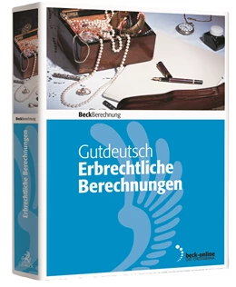 Abbildung von Gutdeutsch | Erbrechtliche Berechnungen - Edition 2018 | 1. Auflage | 2018 | beck-shop.de