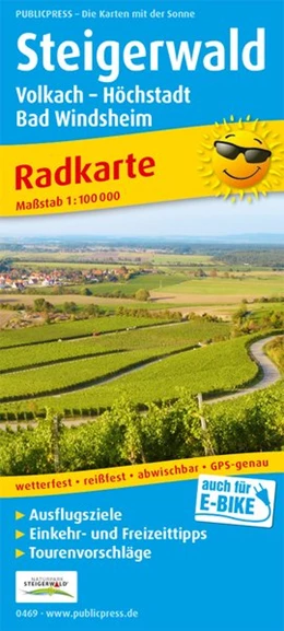 Abbildung von Steigerwald, Volkach - Höchstadt, Bad Windsheim 1:100 000 | 4. Auflage | 2018 | beck-shop.de
