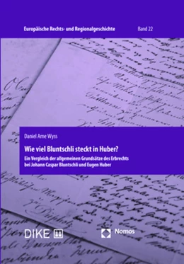 Abbildung von Wyss | Wie viel Bluntschli steckt in Huber? | 1. Auflage | 2018 | beck-shop.de