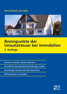 Abbildung von von Cölln | Brennpunkte der Umsatzsteuer bei Immobilien | 3. Auflage | 2019 | beck-shop.de