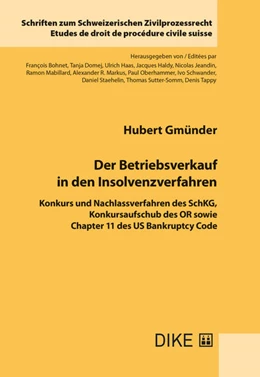 Abbildung von Gmünder | Der Betriebsverkauf in den Insolvenzverfahren | 1. Auflage | 2018 | Band 29 | beck-shop.de