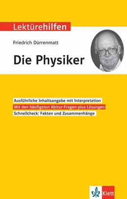 Abbildung von Lektürehilfen Friedrich Dürrenmatt, 