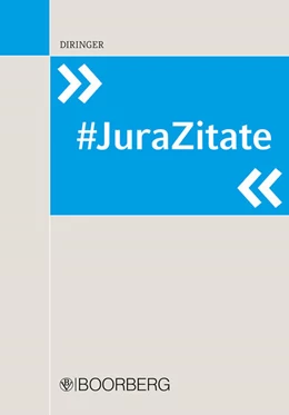Abbildung von Diringer | #JuraZitate | 1. Auflage | 2018 | beck-shop.de