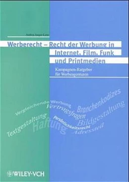 Abbildung von Jaeger-Lenz | Werberecht - Recht der Werbung in Internet, Film, Funk und Printmedien | 1. Auflage | 2000 | beck-shop.de