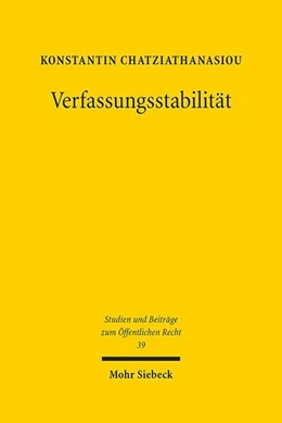 Abbildung von Chatziathanasiou | Verfassungsstabilität | 1. Auflage | 2019 | 39 | beck-shop.de