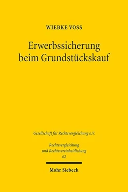 Abbildung von Voß | Erwerbssicherung beim Grundstückskauf | 1. Auflage | 2019 | 62 | beck-shop.de
