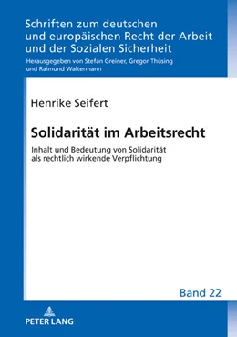 Abbildung von Seifert | Solidarität im Arbeitsrecht | 1. Auflage | 2018 | beck-shop.de