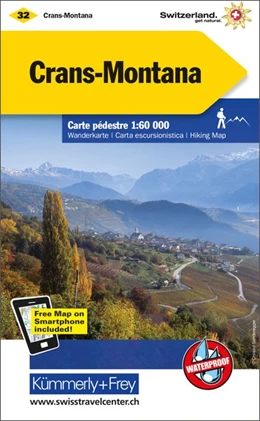 Abbildung von KuF Schweiz Wanderkarte 32 Crans-Montana 1 : 60.000 / Matt laminiert | 4. Auflage | 2025 | beck-shop.de