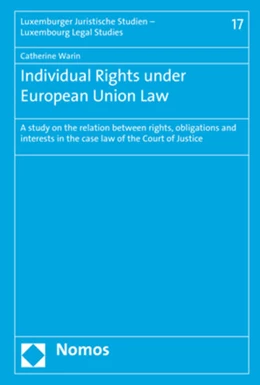 Abbildung von Warin | Individual Rights under European Union Law | 1. Auflage | 2019 | beck-shop.de