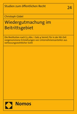 Abbildung von Gödel | Wiedergutmachung im Beitrittsgebiet | 1. Auflage | 2019 | 24 | beck-shop.de