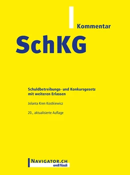 Abbildung von Kren Kostkiewicz | SchKG Kommentar | 1. Auflage | 2019 | beck-shop.de