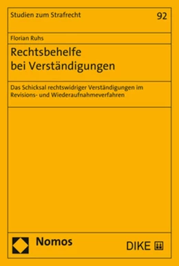Abbildung von Ruhs | Rechtsbehelfe bei Verständigungen | 1. Auflage | 2018 | beck-shop.de
