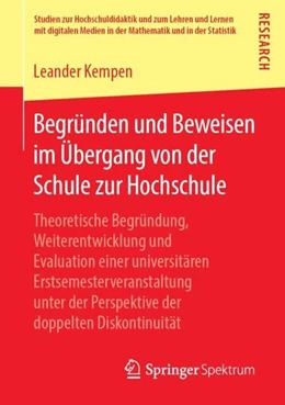 Abbildung von Kempen | Begründen und Beweisen im Übergang von der Schule zur Hochschule | 1. Auflage | 2018 | beck-shop.de