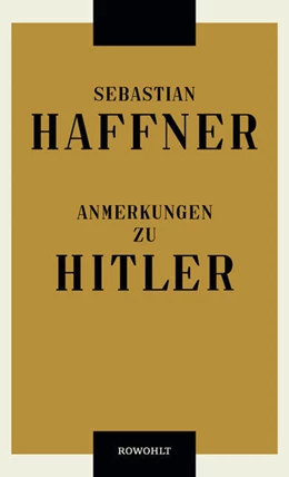 Abbildung von Haffner | Anmerkungen zu Hitler | 1. Auflage | 2019 | beck-shop.de