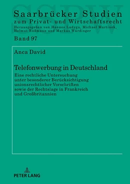 Abbildung von David | Telefonwerbung in Deutschland | 1. Auflage | 2018 | beck-shop.de