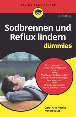 Abbildung von Rinzler / DeVault | Sodbrennen und Reflux lindern für Dummies | 3. Auflage | 2019 | beck-shop.de