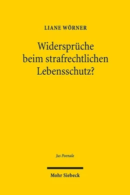 Abbildung von Wörner | Widersprüche beim strafrechtlichen Lebensschutz? | 1. Auflage | 2025 | beck-shop.de