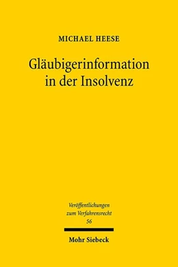 Abbildung von Heese | Gläubigerinformation in der Insolvenz | 1. Auflage | 2008 | beck-shop.de
