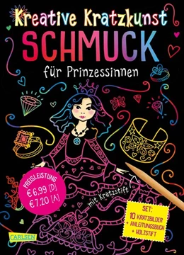 Abbildung von Poitier | Kreative Kratzkunst: Schmuck für Prinzessinnen: Set mit 10 Kratzbildern, Anleitungsbuch und Holzstift | 1. Auflage | 2019 | beck-shop.de