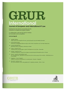 Abbildung von GRUR Int • GRUR International | 67. Auflage | 2025 | beck-shop.de