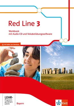 Abbildung von Red Line 3. Workbook mit Audios zum Download und Vokabelübungssoftware Klasse 7. Ausgabe Bayern | 1. Auflage | 2019 | beck-shop.de